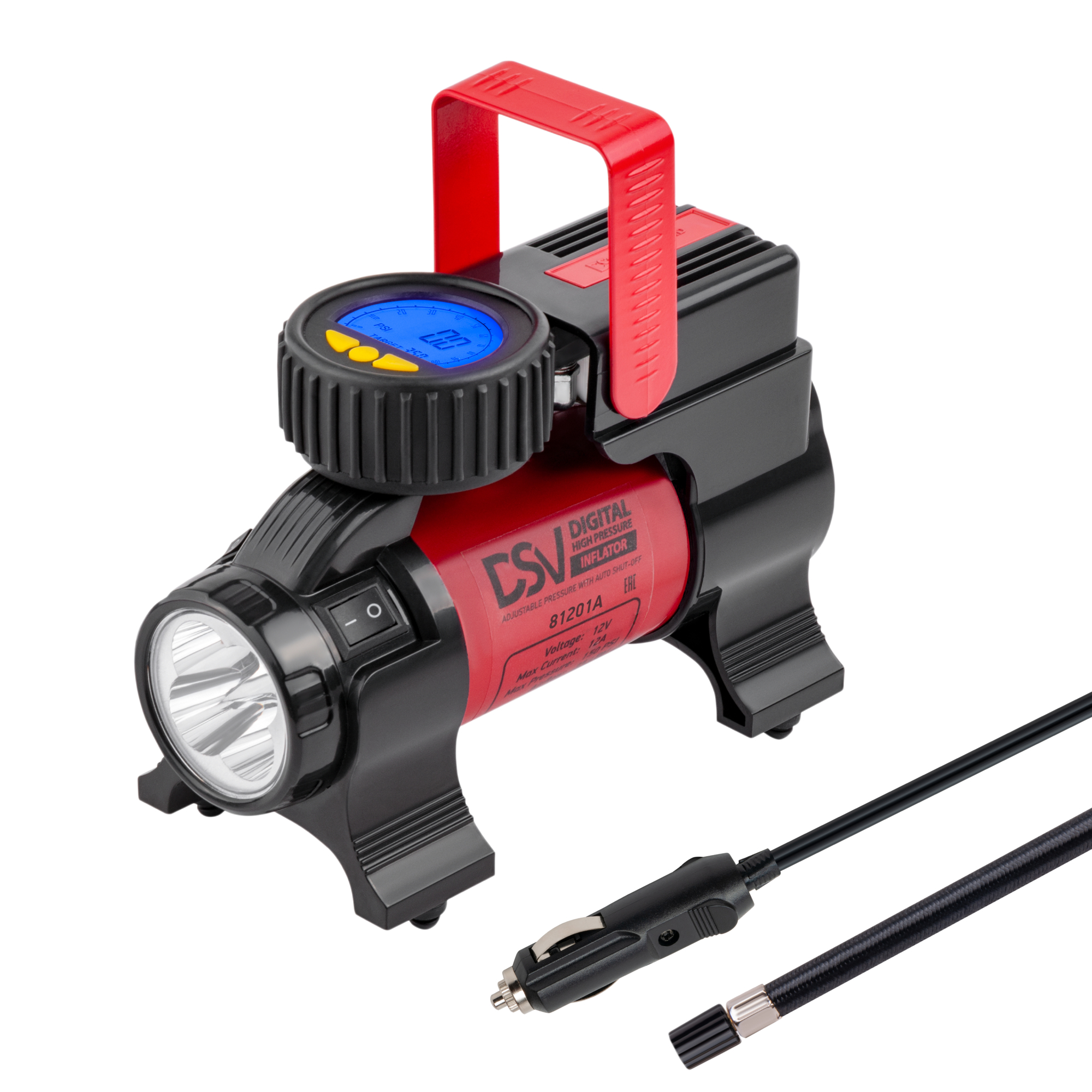 DSV Standard Tire inflator, 35 l/min, Model# 81201A